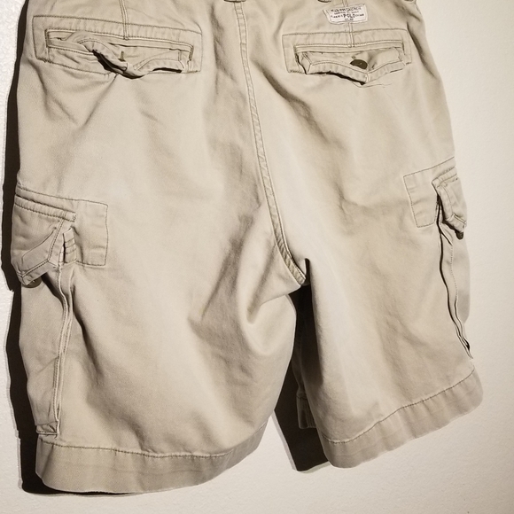 Polo Ralph Lauren Shorts Mens 35 Khaki Cargo 6 Pockets Classic Chino - Picture 6 of 7